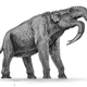 An illustration of the elephant-like Deinotherium.